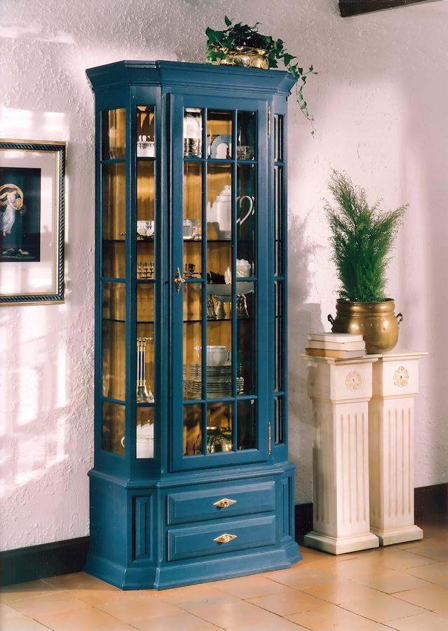 Sammlervitrine aus Massivholz, Modell Minden
