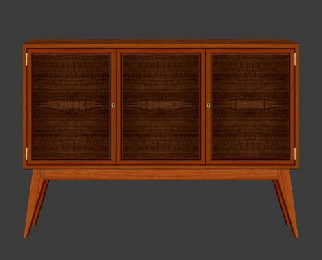 Anrichte mit feiner Furnierarbeit